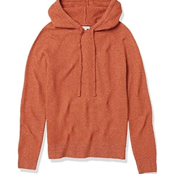 Amazon Essentials Sweater Womens Large Pullover Hoodie Hooded Knit Lightweight - Picture 1 of 12